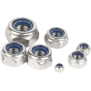 Tuerca de bloqueo hexagonal de nailon de acero inoxidable M3 a M20 para reparación de bicicletas y accesorios de repuesto - Product Image 1