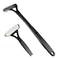 Applicateur à rouleau pliable à long manche pour crème solaire, hydratant, crème corporelle, mousse à raser, lotion corporelle pour hommes et femmes