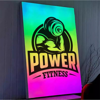 Pantalla de Película Suave RGB Personalizable, Programable, Caja de Luz Dinámica Colorida RGBCW, Marco de Aleación de Aluminio, Uso en Exteriores