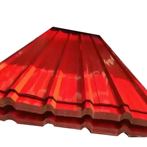 Di alta qualità pre rivestito pannello del tetto PPGI PPGL rivestimento colorato lamiera di ferro ondulato zincato