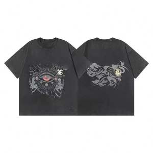 Camiseta Hell T-shirt Star, Fabricante de Ropa de Marca, Personalizada, de Alta Calidad, 100% Algodón, Estilo Vintage, Camiseta con Estampado Gráfico para Hombre - Product Image 5