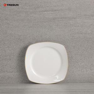 Service de table de luxe en céramique dorée, assiettes rondes personnalisées, vaisselle en porcelaine, kit de tasses classiques, compatible congélateur et micro-ondes - Product Image 3