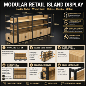 Sistema de estanterías para tiendas minoristas | Estante de una o dos caras para papelería y tiendas de conveniencia | Diseño modular - Product Image 5
