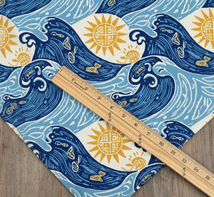 Tela de algodón estampada Ocean Sea Adventure por yarda, textil de algodón estampado digital para costura, acolchado, proyectos de manualidades y prendas de vestir. - Product Image 4