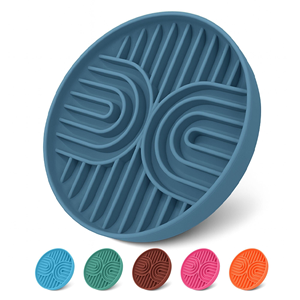 Custom BPA Free <b>Silicone</b> Pet Slow Lick Bowl Anxiety Relief Lick <b>Mat</b> Bowl Non Spill Suction Cup Cat Dog Pet Bowls - Product Image 1