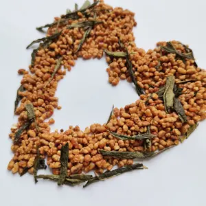 Thé vert à base de plantes Genmaicha de riz brun japonais de vente chaude