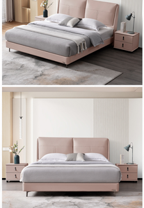 Letto in Pelle Leggero di Lusso - Camera da Letto Principale - Camera da Letto Secondaria - Letto Matrimoniale - Letto di Alta Gamma Stile Bream - Product Image 4