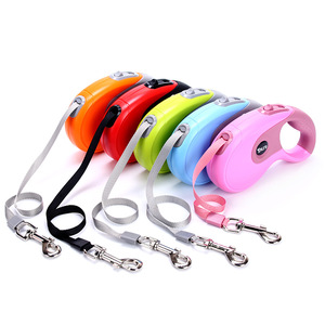 Tự động có thể thu vào bền tùy chỉnh Nylon chì Pet Dog Leash cho du lịch ngoài trời Đi bộ đường dài - Product Image 1