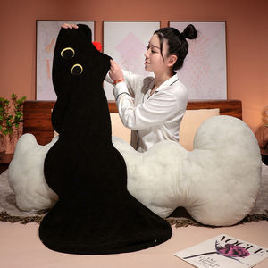 Cuscino Peluche a Forma di Gatto Super Morbido e Soffice 90/120cm, Dimensioni Reali, per Dormire e Abbracciare - Product Image 5