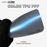 Film de protection SPEEDMOD Magic Candy Flip gris bleu PPF 7,5 mil TPU auto-réparant pour voiture 1,52 m x 15 m – Direct Usine