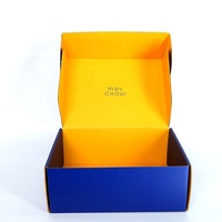 Caja de correo corrugado de joyería personalizada de lujo con logotipo de lámina de oro e impresión offset completa dentro y fuera