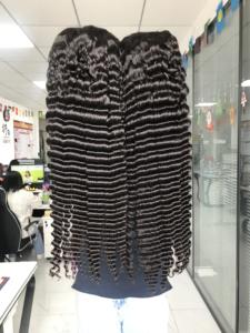 Rizador de <span class=keywords><strong>pelo</strong></span> humano brasileño para mujer, herramienta para cabello humano rizado, en oferta - Product Image 4