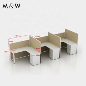 M & W Fabricantes Móveis Workstation Alumínio Mesa Redonda Partição Escritório Privado Cubículo - Product Image 3