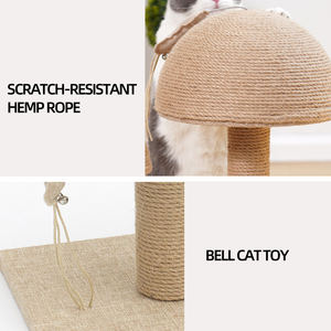 Fabricante al por mayor diseño de setas Bola de sisal rascador para gatos - Product Image 4