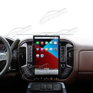 Baoshang 14,5' Android pour <span class=keywords><strong>Chevrolet</strong></span> <span class=keywords><strong>Silverado</strong></span> 2013-2019/GMC-Sierra <span class=keywords><strong>2014</strong></span>-2020 Écran vertical Lecteur vidéo de voiture Radio de voiture GPS - Product Image 1