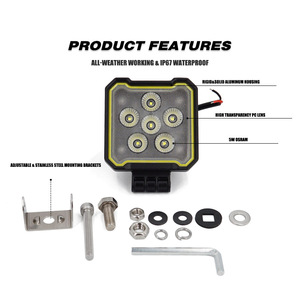 30 Wát Xe LED thanh ánh sáng lái Xe Chùm off road đèn sương mù tại chỗ lũ Combo LED làm việc đèn cho xe tải thuyền SUV ATV UTV máy kéo - Product Image 3