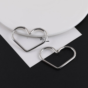 Colgante de Corazón Metálico 51x37mm, Accesorios de Joyería DIY para Prendas, Hebillas de Cinturón, Tema Amor - Product Image 1