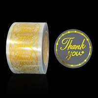 Autocollant transparent rond personnalisable pour la décoration de boîtes cadeaux, la décoration de colis, les sceaux d'enveloppes