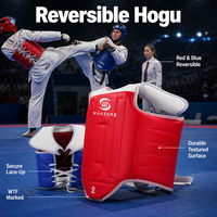 Protection de Poitrine de Taekwondo Personnalisée pour Enfants et Adultes – Rouge et Bleu – Entraînement – Offre Spéciale