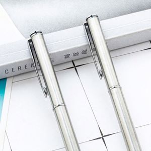 1.0Mm New Stainless Steel Color Custom Logo Smooth Writing Ballpoint Hotel Conference Gift Twist-Action <b>Pen</b> - Product Image 3