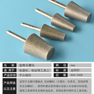 Tampon de polissage diamanté conique Mingzhi, grain fin, pour meuleuse d'angle à quartz - Product Image 5