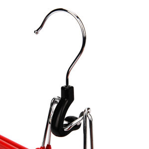 Großhandel rutsch feste PVC beschichtete Metall hose Rock <span class=keywords><strong>Hanger</strong></span> Clamp Haar verlängerung Perücke Kleiderbügel - Product Image 4