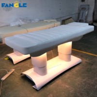 Cama de pestañas eléctrica de lujo Mesa de masaje y cama 4 motores Cama facial Salón de belleza de pestañas