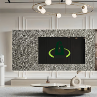 Panneau mural en PVC imitation marbre UV avec support auto-adhésif, installation facile, panneau de décoration pour la maison