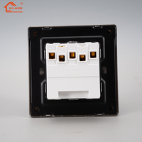 Interrupteurs muraux standard KLASS UK, prise universelle 13A avec panneau PC blanc/gris/noir/doré, 10A 16A 20A CE SASO