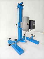 Disperseur de laboratoire haute vitesse 1L pour mélange de peinture, levage hydraulique vertical automatique, machine de dispersion certifiée CE
