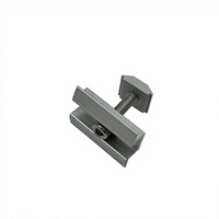 Supports de montage de panneaux solaires en aluminium, pince intermédiaire pour le montage de modules solaires