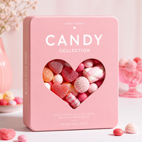 Caja de Dulces Ecológica de Papel Kraft con Ventana Grande, Caja de Embalaje de Lujo Personalizada para Frutas y Golosinas con Cordel