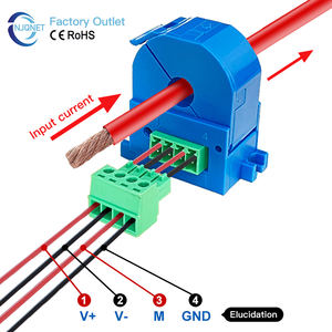 Sensor de Corriente de Fuga CC de Fase Cero QNLCK2 100mA 300mA 1A 5V 4-20mA RS485 Transformador de Corriente Residual Transductor de Corriente Dividida - Product Image 2