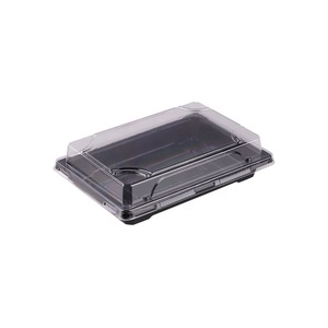 Plastic lunch take away fast food delivery packing box