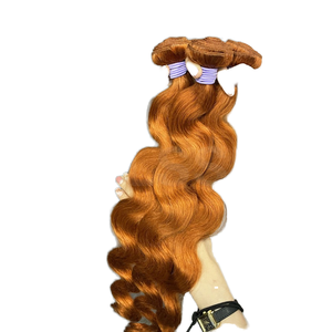 Extensiones de Cabello Humano Remy Indio a Granel, Ondulado, con Puntas Completas, Doble Trama a Máquina, Teñidas - Product Image 1