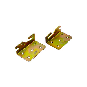 Soportes de Esquina para Cama, Acero al Carbono Galvanizado con Zinc, Tamaño del Orificio de 25 mm, Herrajes Duraderos para Muebles de Armario - Product Image 2