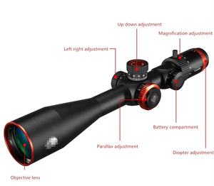 6-24x50 4x FFP 고품질 사냥용 스코프, 퍼스트 포컬 플레인 레티클, 장거리 전술 망원경, 완전 멀티코팅, 레드 - Product Image 6