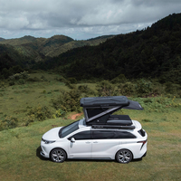 Tente de toit de voiture ADA OVERLAND Z-Type, grande capacité, imperméable, pour 2-3 personnes, coque rigide en aluminium, avec tapis anti-humidité