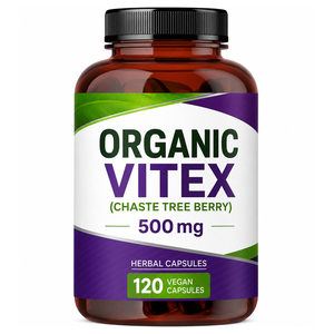 สารสกัดจากเมล็ดเชสต์ทรีเบอร์รี่ออร์แกนิกแบบฉลากส่วนตัว (Agnus Castus Vitex) ชนิดแคปซูล เสริมสร้างภูมิคุ้มกัน ปราศจากนม บรรจุภัณฑ์ปรับแต่งได้ - Product Image 1