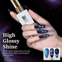 Vernis à ongles gel R S Nail 9D effet œil de chat, couleurs classiques effet caméléon magique galaxie, nail art à retirer par trempage, gel œil de chat magnétique