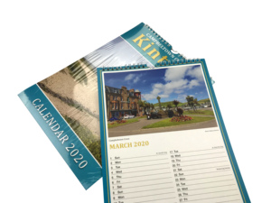 <span class=keywords><strong>Calendrier</strong></span> mural en spirale personnalisé pour la publicité annuelle 2025, impression sur papier, pour bureau - Product Image 3