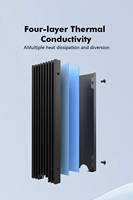Pendingin SSD M.2 2280 NVMe, Kipas Pendingin dari Aluminium Alloy, Pelepas Panas Hard Disk Solid untuk PC, Heatsink SSD Slot M.2