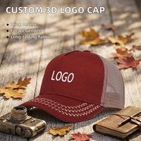 Groothandel 5-panel A-frame baseballcap met aangepast logo, 3D-borduring, luxe gestreepte etnisch geïnspireerde sportpet voor heren en dames