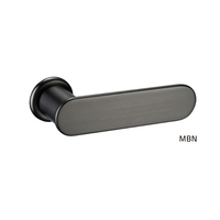 Levier de poignée de porte moderne multi-finition or chrome nickel satiné rosace ronde ensemble de quincaillerie de porte de qualité supérieure