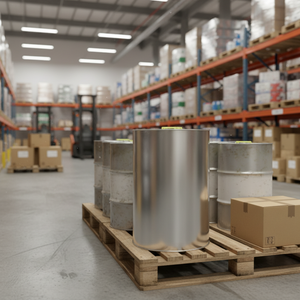 Conteneur de stockage d'huile en métal cylindrique Kontensan L925, 24 litres, 277xH400mm, Turquie - Product Image 3
