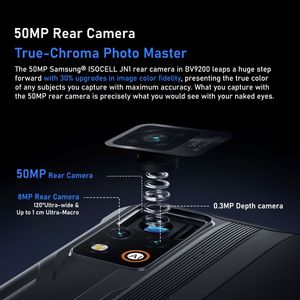 <span class=keywords><strong>Blackview</strong></span> – <span class=keywords><strong>BV9200</strong></span> téléphone robuste 8 go + 256 go caméra 50mp téléphones portables 4G Smartphones Android - Product Image 6