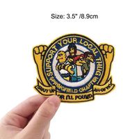 Patch brodé Homer Simpson, patch brodé Barney Beer des Simpsons, patch brodé Moe's Bar Duff, applique thermocollante