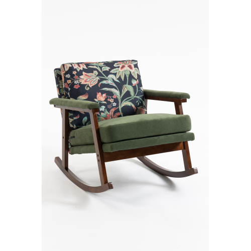 Vert antique + velours + coton