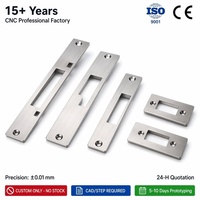 Plaque de serrure de porte à mortaise en acier inoxydable SUS304 sur mesure, découpe laser de précision, services de pliage et d'usinage OEM