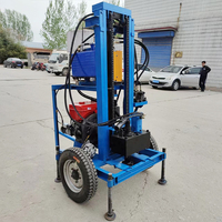 Petit foreuse de puits d'eau avec remorque, moteur Diesel de 18 cv, chine, fournisseur vérifié